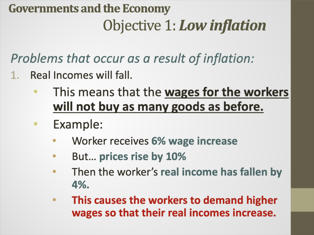 Government Objectives Presentation Notes